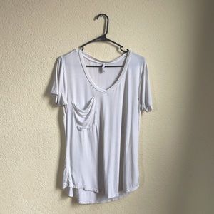 Plain white soft tee